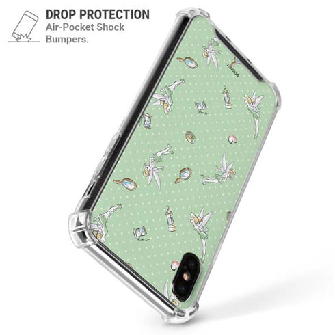 Disney Tinker Bell Trinkets Pattern iPhone XS Max Clear Case